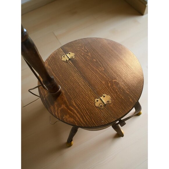 Vintage Firkin Lamp by Basketville on Legs– Never Used – Original Box – Rustic P - Picture 4 of 12